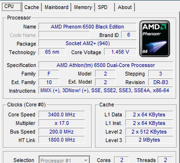 athlon X2 6500 Black edition overclocked